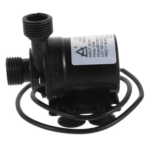 HONITANO Dc Edelstahl Miniatur Zentrifugalpumpe mit Außengewinde Druckverstärkte Tauchpumpe für Teich Aquarium und Solarbrunnen Inklusive Saugnapf für Leisen Wasserumlauf von HONITANO