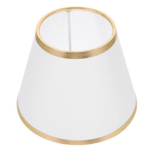 HONITANO Decorativer Lampenschirm Stoff für Pendelleuchten Tischlampen und Stehlampen Moderner Einfacher Lampenschirm mit Goldfarbener Innenausstattung für Schlafzimmer und Wohnzimmer von HONITANO