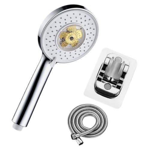 HONITANO Duschkopf Set mit Schlauch Handbrause Hochdruck Einfacher Einbau Flexibel Langlebig Passend für Bad und Hotel Inklusive Halterung ohne Bohren Silberfarben HONITANO Duschkopf Set mit Schlauch Handbrause Hochdruck Einfacher Einbau Flexibel Langlebig Passend für Bad und Hotel Inklusive Halterung ohne Bohren Silberfarben von HONITANO