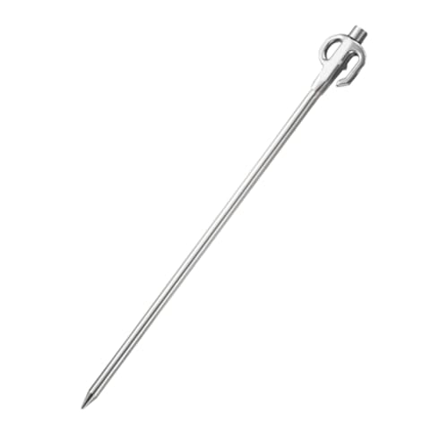 HONITANO Edelstahl Bodenheringe für Campingzelte Robuste Zeltnägel für Outdoor Multifunktionale Heringe für Zelt Vordach und Garten Stabile und Langlebige Zeltheringe für Wanderungen und von HONITANO