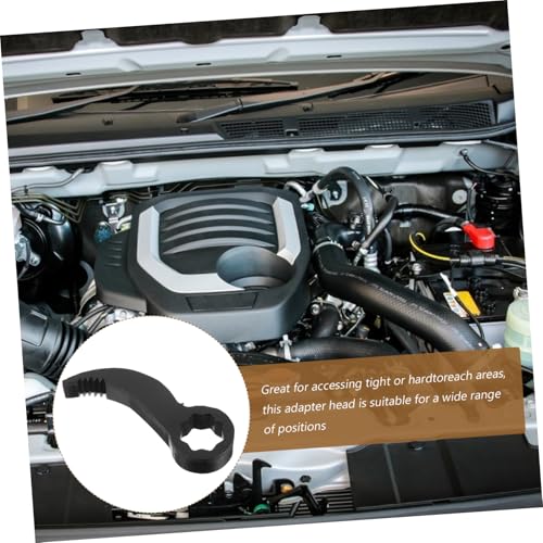 HONITANO Einstellbarer Brecheisen Adapterkopf für Ratschen Schraubenschlüssel Halbwellenausbau Werkzeug Crescentförmiger Schraubenschlüssel Adapter Leichtes Auto Reparatur Zubehör Schwarz HONITANO Einstellbarer Brecheisen Adapterkopf für Ratschen Schraubenschlüssel Halbwellenausbau Werkzeug Crescentförmiger Schraubenschlüssel Adapter Leichtes Auto Reparatur Zubehör Schwarz von HONITANO