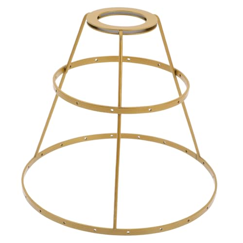 HONITANO Eisen Lampenschirmrahmen Doppelschicht Vintage Lampenhalter DIY Lampenschirm für Steh Pendelleuchten Robust Elegant HONITANO Eisen Lampenschirmrahmen Doppelschicht Vintage Lampenhalter DIY Lampenschirm für Steh Pendelleuchten Robust Elegant von HONITANO
