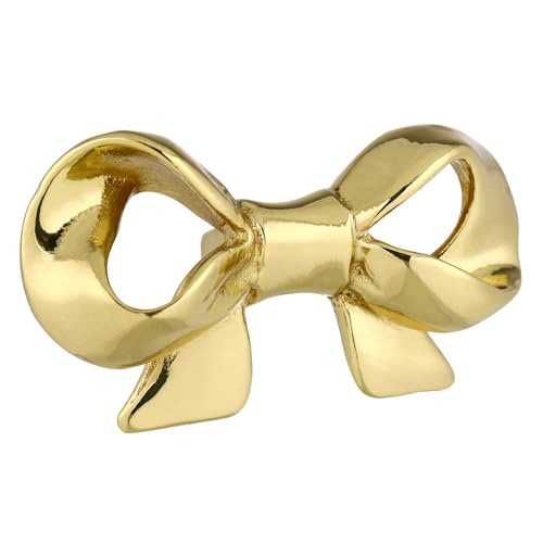 HONITANO Eleganter Schrankgriff aus Massivem Messing Vintage Bowknot Design Robust und Langlebig Großer Türknopf für Küchenschränke und Möbel im Europäischen Retro Stil Dekorativ und HONITANO Eleganter Schrankgriff aus Massivem Messing Vintage Bowknot Design Robust und Langlebig Großer Türknopf für Küchenschränke und Möbel im Europäischen Retro Stil Dekorativ und von HONITANO