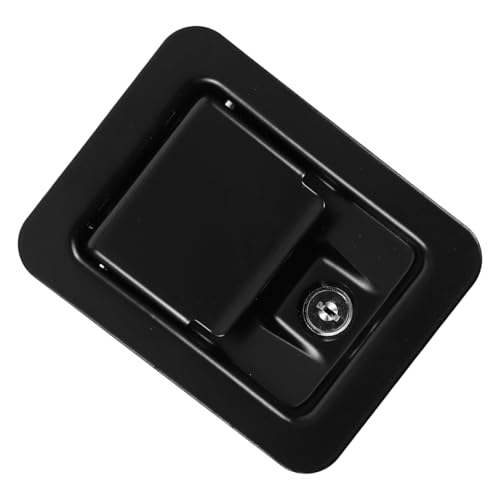 HONITANO Elektrischer Schrank Schlosskasten Langlebig Robust Vielseitig Einsetzbar für Verteiler und Elektrokästen Einfache Montage Schwarzer Einsteckschloss für Werkzeugboxen und Lkw von HONITANO