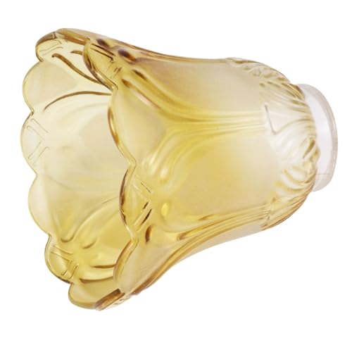 HONITANO Ersatzglas Lampenschirm Transparent Goldfarben Glas Lampenschirm Abdeckung für Deckenleuchte und Tischlampe Wohnzimmer Schlafzimmer Geeignet von HONITANO