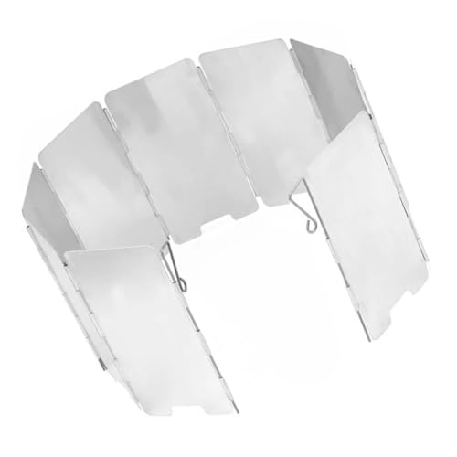 HONITANO Faltbarer Camping Windschutz aus Aluminiumlegierung Verstellbar Teiliger Windschutz mit Erdspieß Leicht und Kompakt für Outdoor Kocher Bbq und Gaskocher Aufbewahrungstasche HONITANO Faltbarer Camping Windschutz aus Aluminiumlegierung Verstellbar Teiliger Windschutz mit Erdspieß Leicht und Kompakt für Outdoor Kocher Bbq und Gaskocher Aufbewahrungstasche von HONITANO