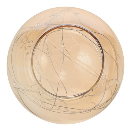 HONITANO Glas Kugellampenschirm Ersatz Lampenschirm aus Aluminiumdraht Glas Lampenschirm für Kronleuchter Deckenleuchte Wandlampe Silber Gold Erhältlich von HONITANO
