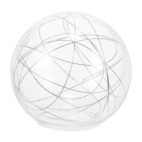 HONITANO Glas Lampenschirm Ersatz Ømm Transparenter Deckenleuchten Ersatzschirm mit Silber aluminium draht für Kronleuchter Wand Hängeleuchten Zuhause Hotel HONITANO Glas Lampenschirm Ersatz Ømm Transparenter Deckenleuchten Ersatzschirm mit Silber aluminium draht für Kronleuchter Wand Hängeleuchten Zuhause Hotel von HONITANO