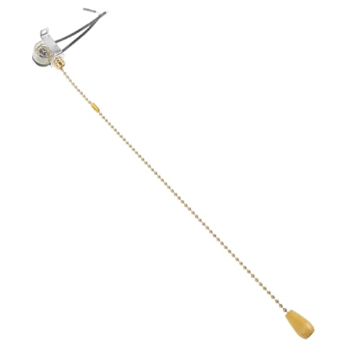 HONITANO Goldener Zugschalter für Lampen Pull Chain Lichtschalter Wand und Deckenleuchte Pull Cord Schalter für Badezimmer Beleuchtung DIY Ersatzteile von HONITANO