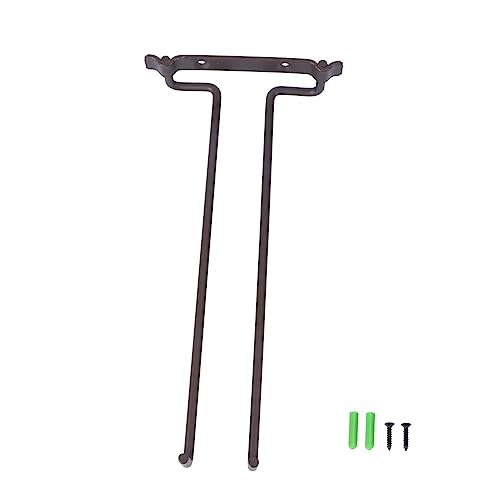 HONITANO Hängender Weinglashalter aus Reihiges Upside Down Gläserregal Bronze Stabiles Weinregal für Bar Wohnzimmer Restaurant und Party Platzsparende Wandmontage Design von HONITANO