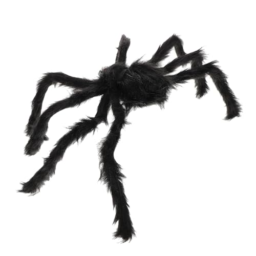 HONITANO Halloween Haustierkostüm Spinnenstil mit Beinen Lustiges Cosplay für Hunde und Katzen Schwarzes Plüschmaterial Xs für Halloween Fotoshootings und Partyspaß von HONITANO