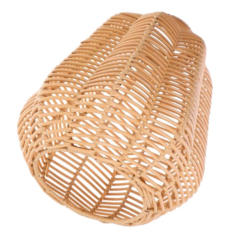 HONITANO Handgewebter Rattan Lampenschirm Hängend Vintage Pendelleuchte Deckenlampe für Küche Esszimmer Wohnzimmer Hotel Bar Restaurant Kunststoff Eisen Rustikal von HONITANO
