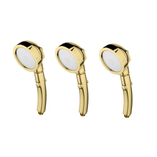 HONITANO Handheld Duschkopf mit Verstellbarer Modus Druckerhöhung Wassersparende Duschbrause für Angenehmes Duscherlebnis Gold von HONITANO