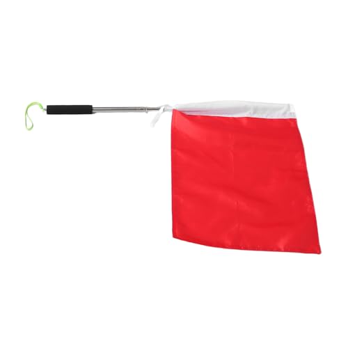 HONITANO Handheld Tour Guide Flag Klein Verstellbar Leicht Langlebig mit Teleskopstab für Schul und Ausflüge Outdoor Aktivitäten Geeignet für Volleyball Schiedsrichter und Verkehrslenkung von HONITANO