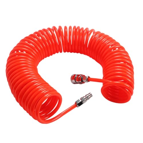 HONITANO Hochdruck PU Spiralschlauch Flexibel Kompressorschlauch mit Schnellkupplung für Luftkompressor Langlebig Reißfest Einfach zu Verbinden Kompakt und Stabil HONITANO Hochdruck PU Spiralschlauch Flexibel Kompressorschlauch mit Schnellkupplung für Luftkompressor Langlebig Reißfest Einfach zu Verbinden Kompakt und Stabil von HONITANO