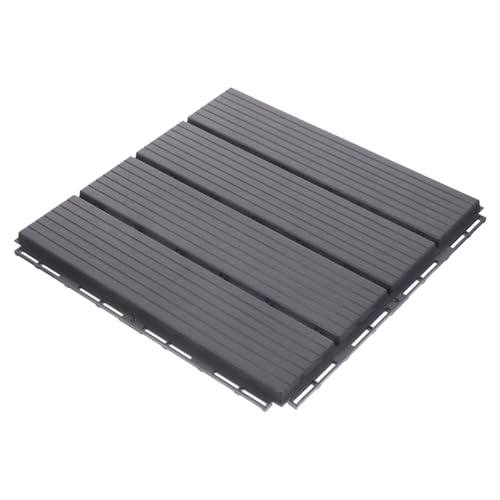 HONITANO Interlocking Outdoor Kunststoff Terrassenfliesen Rutschfest Schnell Montierbar Belastbar für Balkon Terrasse Poolbereich Langlebiger Bodenbelag von HONITANO