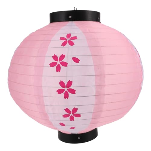 HONITANO Japanische Runde Kirschblüten Laterne Eisen Dekorative Hängende Laterne im Japanischen Stil für Garten Restaurant und Party von HONITANO