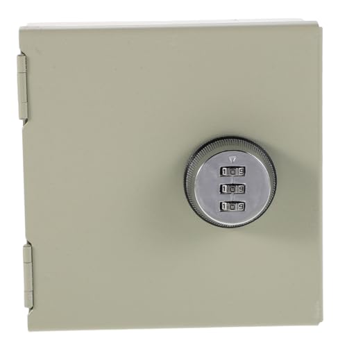 HONITANO Kombinationsschlosskasten Abschließbarer Auslassschutz wetterfeste Steckdosenabdeckung Outdoor -Sockelabdeckung der elektrischen Auslass Rostfreier Stahl Beige von HONITANO