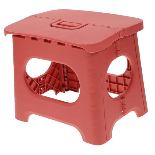 HONITANO Kompakter Faltbarer Kunststoff Hocker für Outdoor Aktivitäten Tragbarer Campinghocker mit Griff Robust und Langlebig für Angeln Wandern Garten und Picknick von HONITANO