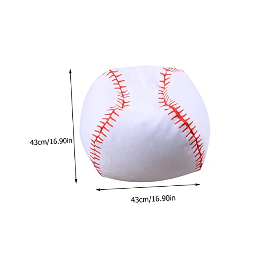 HONITANO Kreative Baseball Sitzsack Aufbewahrungstasche für Kuscheltiere Weicher Befüllbarer Sitzsackbezug mit Reißverschluss für Kinderzimmer und Spielräume von HONITANO