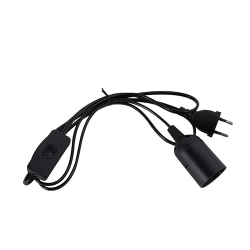 HONITANO Lampenfassung mit Stromkabel Schalter LED Leuchtenkabel Langlebiger Euro Netzstecker Geeignet für Innenbeleuchtung in Restaurants Bars Geschäften und Zuhause von HONITANO