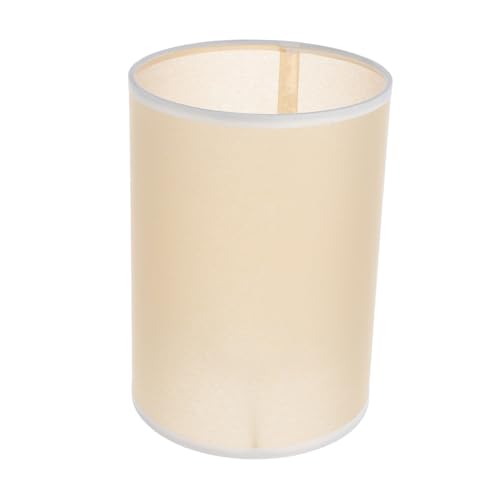 HONITANO Lampenfassung mit Zylindrigem Lampenschirm Schmaler Lampenschirm für Nachttischlampe Wand Stehleuchte Hellgelber Schattenspender für Wohnzimmer Schlafzimmer Büro von HONITANO