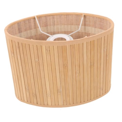 HONITANO Lampenschirm Oval Gewebt mit Stofffutter Warmes Licht für Kompakte Räume Wie Teezimmer und Bars Einfach zu Montieren Passend Modernes Wohn Bürodekoration von HONITANO