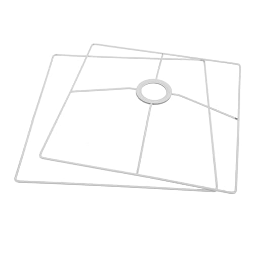 HONITANO Lampenschirmhalter aus Eisen Quadratischer Lampenschirm Rahmen Stabiles Metallgestell für Deckenleuchten Stehlampen und Kronleuchter Vielseitig Einsetzbar und Dekorativ von HONITANO