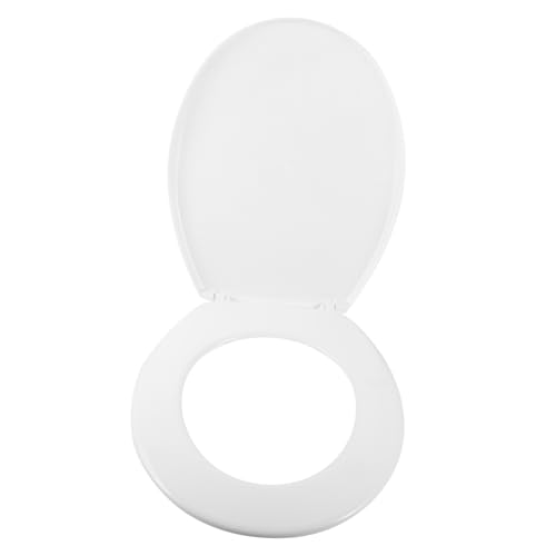 HONITANO Marmor Wc Sitz Förmiger Toilettendeckel Kunststoff Robust Langlebig Einfach Montierbar Badezimmer Toilettensitz mit Dekorativem Marmor für Zuhause von HONITANO