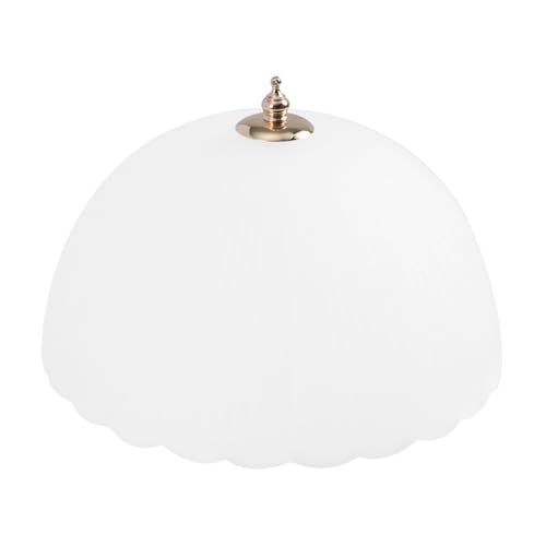 HONITANO Mattierter Runder Glasschirm Stilvoller Lampenschirm für Tisch Decken und Pendelleuchten Mildes Licht Elegantes Design Ersatzglas Lampenabdeckung für Wohn und Schlafzimmer von HONITANO