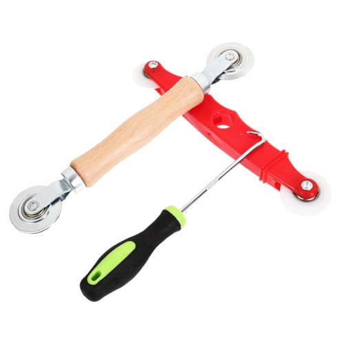 HONITANO Mesh Screen Reparaturset mit Doppelrollen Roller Langlebiges Fenster Presswerkzeug Teiliges Spline Roller mit Haken für Einfache Netzmontage und Alte Netzentfernung von HONITANO