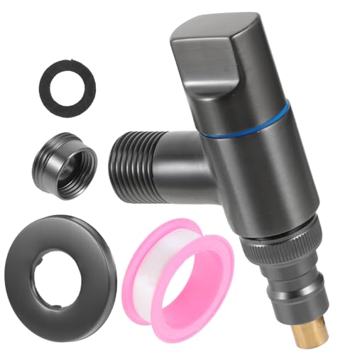HONITANO Mini Waschmaschinen Wasserhahn aus Messing mit Automatischer Absperrfunktion Rostbeständig Vielseitig für Küche Bad Balkon Geeignet als Geräteanschluss und Waschmaschinenarmatur von HONITANO