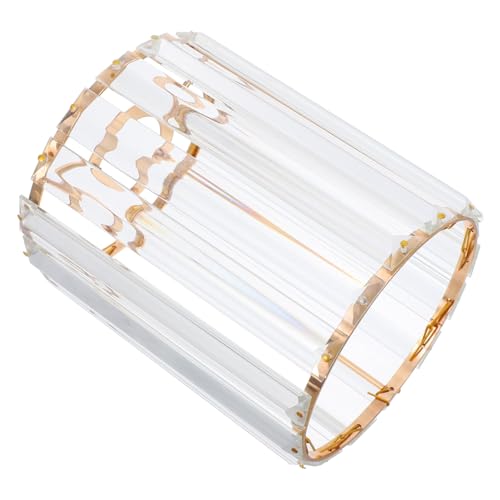 HONITANO Moderner Lampenschirm Deckenlampe Faux Glas Metall Lampenschirm Fassung Warmes Licht Stilvolle Pendelleuchte Ersatzschirm für Wohnraum Beleuchtung von HONITANO