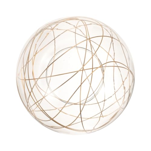 HONITANO Moderner Lampenschirm aus Transparentem Glas mit Silbernem oder Goldenem Aluminiumdraht Runder Kugelform Klarer Lampenabdeckung Geeignet als Ersatz für Pendelleuchten Stilvolle HONITANO Moderner Lampenschirm aus Transparentem Glas mit Silbernem oder Goldenem Aluminiumdraht Runder Kugelform Klarer Lampenabdeckung Geeignet als Ersatz für Pendelleuchten Stilvolle von HONITANO