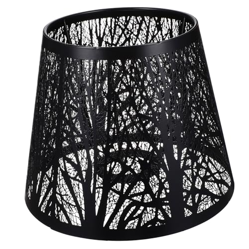 HONITANO Moderner Metall Lampenschirm Baum Muster Hohles Design Steckfassung Schwarz Dekorativer Lampenschirm für Steh und Tischlampen Stilvolle Wohnzimmer und Schlafzimmerbeleuchtung HONITANO Moderner Metall Lampenschirm Baum Muster Hohles Design Steckfassung Schwarz Dekorativer Lampenschirm für Steh und Tischlampen Stilvolle Wohnzimmer und Schlafzimmerbeleuchtung von HONITANO