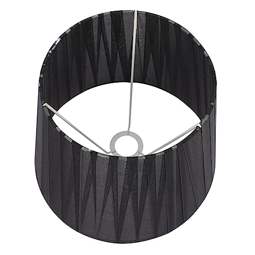HONITANO Moderner Schwarzer Lampenschirm aus Chiffon Dekorative Indoor Lichtabdeckung Installieren Vielseitig für Tisch und Nachttischlampen Stabiles Haushaltslampenzubehör von HONITANO
