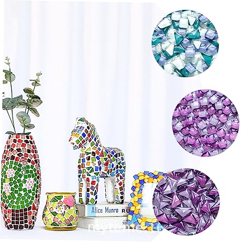 HONITANO Mosaiksteine aus Kristallglas Quadratische Flache Rückseite DIY Bastelsteine für Kreative Handwerksprojekte Geeignet für Bilderrahmen Blumentöpfe Schmuck und Wohnkultur HONITANO Mosaiksteine aus Kristallglas Quadratische Flache Rückseite DIY Bastelsteine für Kreative Handwerksprojekte Geeignet für Bilderrahmen Blumentöpfe Schmuck und Wohnkultur von HONITANO