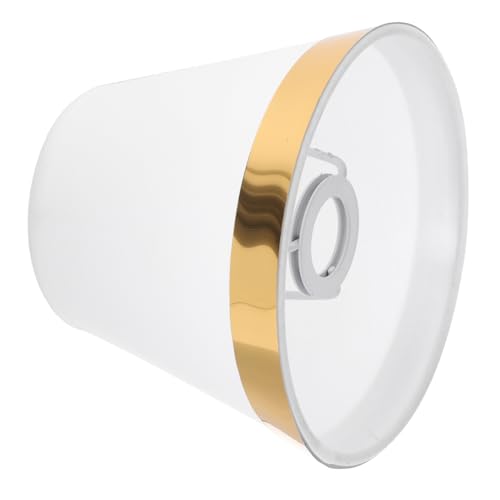 HONITANO Multifunktionaler Stoff lampenschirm Weiß Moderner Schlichter Lampenüberzug aus Eisen und Stoff für Pendel Wand Deckenlampen im Wohnzimmer und Schlafzimmer von HONITANO