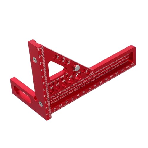 HONITANO Multifunktionaler Winkelmesser Aluminiumlegierung Mehrwinkel Gehrungswinkel mit Metrischer Messleiste für Schreiner Ingenieure Holzverarbeitung und Bauarbeiten Robust Leicht HONITANO Multifunktionaler Winkelmesser Aluminiumlegierung Mehrwinkel Gehrungswinkel mit Metrischer Messleiste für Schreiner Ingenieure Holzverarbeitung und Bauarbeiten Robust Leicht von HONITANO
