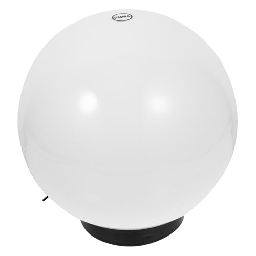 HONITANO Outdoor Kugel Lampenschirm Milchglas Wetterfester Kunststoff Lampenschirm Ersatz für Gartenlaternen Wegbeleuchtung und Außenleuchten Kompatibel mit Pfostenlampen Zufällige Farbe von HONITANO