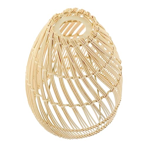 HONITANO Rattan Lampenschirm für Hängeleuchte Handgewebt Rustikaler Lampenschirm Ersatz für Kronleuchter Stabile Leuchte Rattan für Wohnzimmer Schlafzimmer Restaurant Büro HONITANO Rattan Lampenschirm für Hängeleuchte Handgewebt Rustikaler Lampenschirm Ersatz für Kronleuchter Stabile Leuchte Rattan für Wohnzimmer Schlafzimmer Restaurant Büro von HONITANO