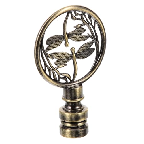HONITANO Retro Lampenknauf Finial Schraubkappe für Tisch und Stehlampen Vintage Farbakzent Dekorativer Lampenschirmhalter mit Einzigartigem Design zur Raumverschönerung von HONITANO