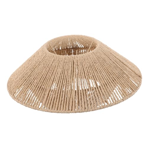 HONITANO Retro Lampenschirm aus Papiergeflecht Simuliertes Rattan Deckenlampe Vintage Lampenschirm für Esszimmer Wohnzimmer Installieren Natürliche Beruhigende Atmosphäre HONITANO Retro Lampenschirm aus Papiergeflecht Simuliertes Rattan Deckenlampe Vintage Lampenschirm für Esszimmer Wohnzimmer Installieren Natürliche Beruhigende Atmosphäre von HONITANO