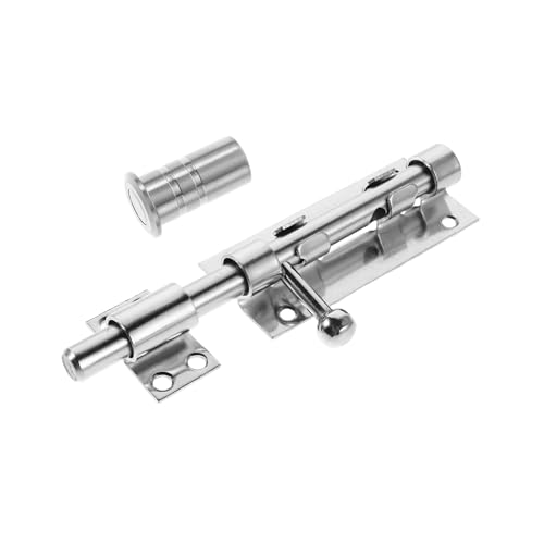 HONITANO Riegel Vorhängeschloss Scheunen Türschlösser Riegel Schiebeschloss Tür Schwerer Stahl Rostfrei Loch Holz Mit Zubehör Schieberiegel Außenzaun Fass Schuppen Tor von HONITANO