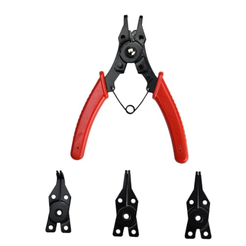 HONITANO Rot Sicherungsringzange Set mit Wechselbaren Köpfen Hochwertige Karbonstahl Sprengringzange für Mechaniker und Heimwerker Ergonomisch Langlebig Tragbar für und Garage HONITANO Rot Sicherungsringzange Set mit Wechselbaren Köpfen Hochwertige Karbonstahl Sprengringzange für Mechaniker und Heimwerker Ergonomisch Langlebig Tragbar für und Garage von HONITANO