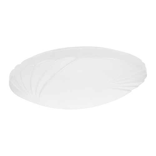 HONITANO Runde Deckenleuchte Lampenschirm aus Robustem Kunststoff Lichtdurchlässiger Lampenschirm mit Clips für Schlafzimmer Wohnzimmer Arbeitszimmer Stilvolles Lichtfilter Accessoire von HONITANO