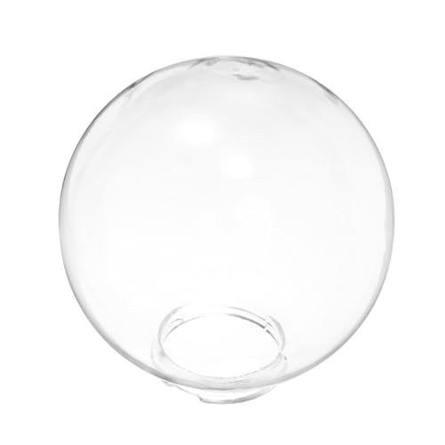 HONITANO Rundlicher Transparenter Lampenschirm Outdoor Kugel Lichtabdeckung Wetterfest Lampenschutz für Gartenlaternen und Pfostenleuchten Einfache Montage Ersatzkugel für Außenbeleuchtung von HONITANO