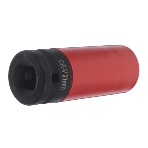 HONITANO Schlagschrauber Stecknuss mit Schutzmantel Dünne Impact Radmuttern Steckdose aus Hochfestem Kompatibel für Kfz und Mechanik Langlebig und Kratzfest von HONITANO