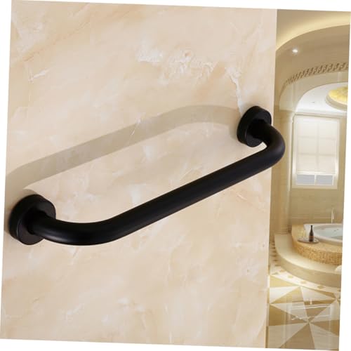 HONITANO Schwarzer Rostfreier Badezimmer Handlauf Rutschfeste Haltestange mit Multifunktionalem Armlehnen Design Wandmontage Sichere Aufstehhilfe für Senioren und Mobilitätseingeschränkte HONITANO Schwarzer Rostfreier Badezimmer Handlauf Rutschfeste Haltestange mit Multifunktionalem Armlehnen Design Wandmontage Sichere Aufstehhilfe für Senioren und Mobilitätseingeschränkte von HONITANO