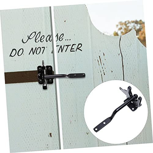 HONITANO Schwerer Türriegel aus Kohlenstoffstahl Automatischer Hebel verriegelungsriegel für Holz Zauntore Langlebiger Post mount Latch mit Einfacher Montage Robuster Bolzenriegel für von HONITANO